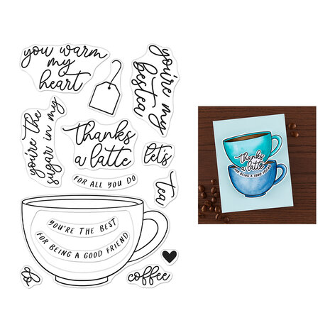 Hero Arts What's Brewing? Coffee or Tea Clear Stamps (CM806) Hero Arts What's Brewing? Coffee or Tea Clear Stamps (CM806)