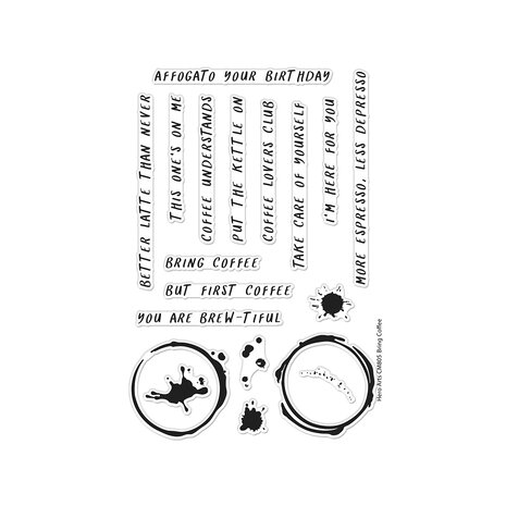 Hero Arts What's Brewing? Bring Coffee Clear Stamps (CM805) Hero Arts What's Brewing? Bring Coffee Clear Stamps (CM805)