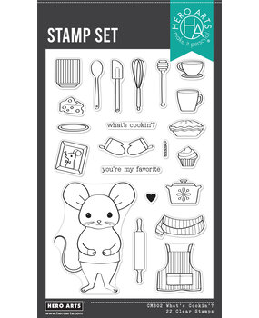 Hero Arts Retro Kitchen What's Cookin'? Clear Stamps (CM802) Hero Arts Retro Kitchen What's Cookin'? Clear Stamps (CM802)