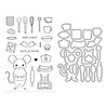 Hero Arts Retro Kitchen Stamp & Cut What's Cookin'? (DC313) Hero Arts Retro Kitchen Stamp & Cut What's Cookin'? (DC313)