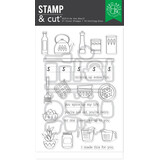 Hero Arts Retro Kitchen Stamp & Cut On the Shelf (DC314)