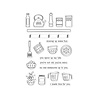 Hero Arts Retro Kitchen On the Shelf Clear Stamps (CM803) Hero Arts Retro Kitchen On the Shelf Clear Stamps (CM803)