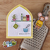 Hero Arts Retro Kitchen On the Shelf Clear Stamps (CM803) Hero Arts Retro Kitchen On the Shelf Clear Stamps (CM803)