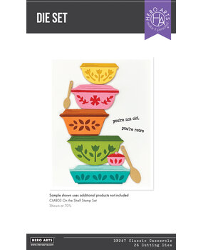Hero Arts Retro Kitchen Die Set Classic Casserole (DF247) Hero Arts Retro Kitchen Die Set Classic Casserole (DF247)