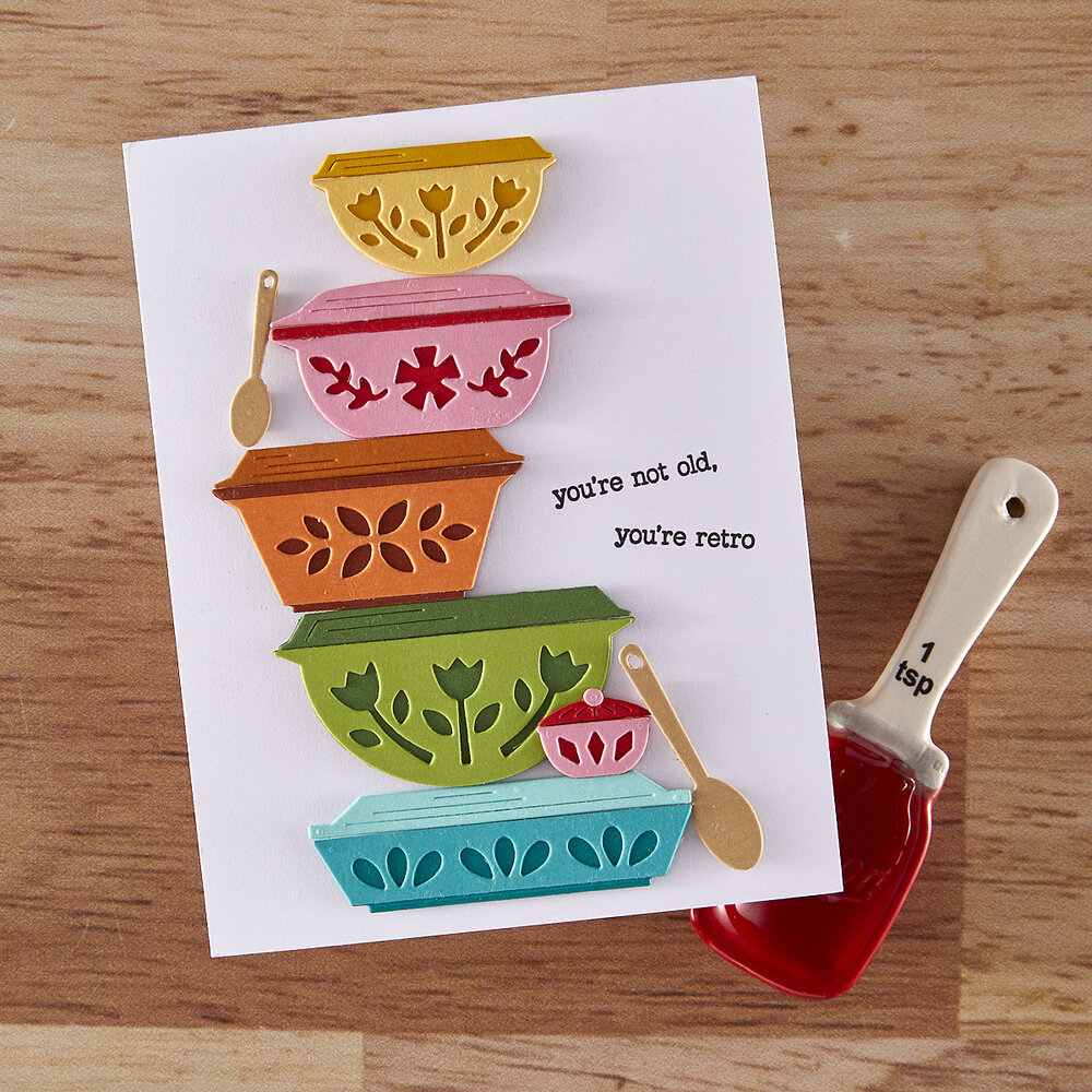 Hero Arts Retro Kitchen Die Set Classic Casserole (DF247) Hero Arts Retro Kitchen Die Set Classic Casserole (DF247)