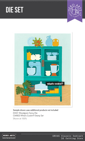 Hero Arts Retro Kitchen Die Set Classic Cabinet (DF246) Hero Arts Retro Kitchen Die Set Classic Cabinet (DF246)