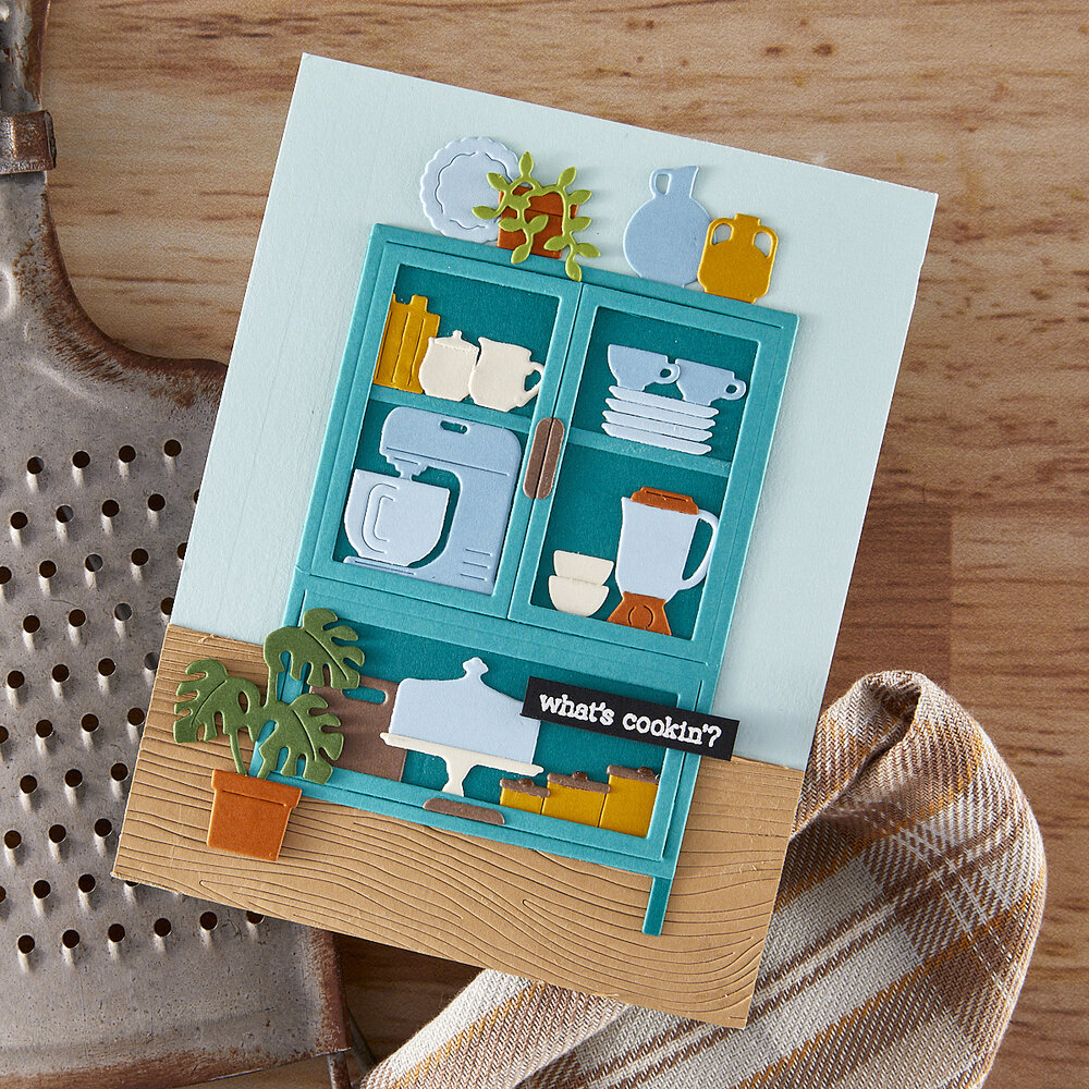 Hero Arts Retro Kitchen Die Set Classic Cabinet (DF246) Hero Arts Retro Kitchen Die Set Classic Cabinet (DF246)