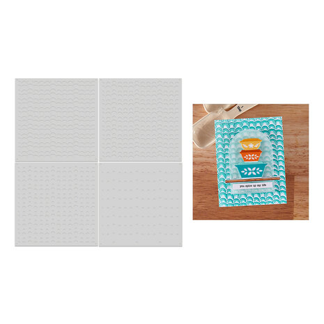 Hero Arts Retro Kitchen Color Layering Stencils Retro Rainbow (SA303) Hero Arts Retro Kitchen Color Layering Stencils Retro Rainbow (SA303)