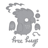 Spellbinders Cheerful Chirps Etched Dies Free Hugs Oscar (S2-432)