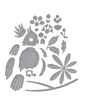 Spellbinders Cheerful Chirps Etched Dies Flying High (S4-1407)