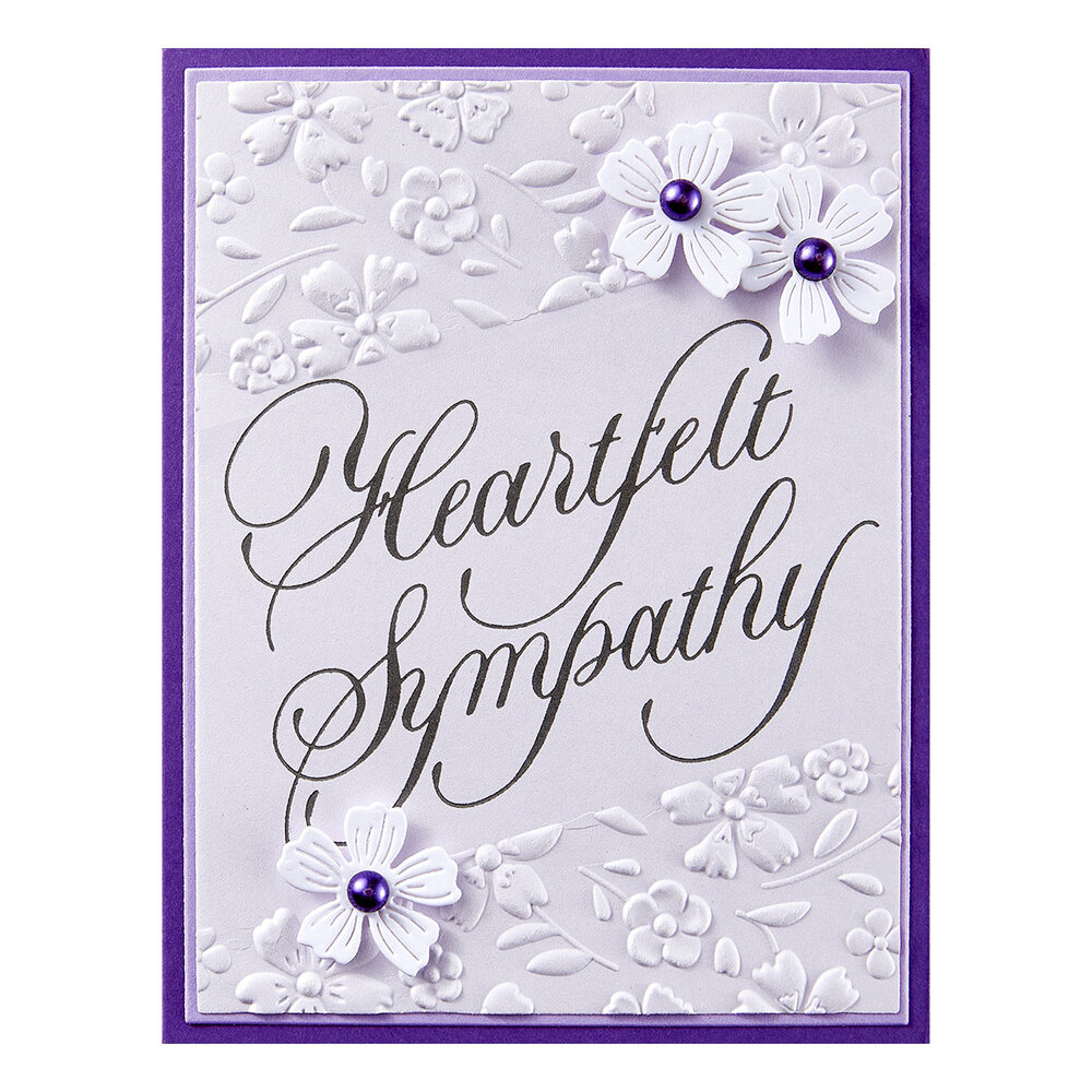 Spellbinders Copperplate Happy Everything BetterPress Plate Heartfelt Sympathy (BP-279) Spellbinders Copperplate Happy Everything BetterPress Plate Heartfelt Sympathy (BP-279)