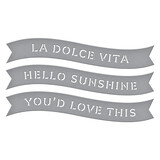 Spellbinders La Dolce Vita Etched Dies Banners (S1-173)