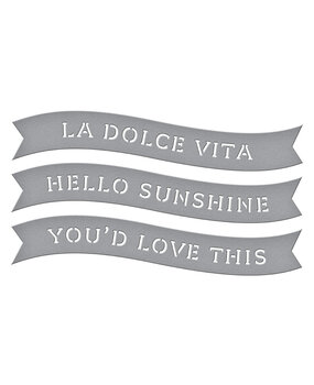 Spellbinders La Dolce Vita Etched Dies Banners (S1-173)