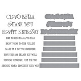 Spellbinders La Dolce Vita BetterPress Plate & Die Set Sentiments (BP-309) Spellbinders La Dolce Vita BetterPress Plate & Die Set Sentiments (BP-309)