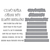 Spellbinders La Dolce Vita BetterPress Plate & Die Set Sentiments (BP-309) Spellbinders La Dolce Vita BetterPress Plate & Die Set Sentiments (BP-309)