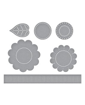 Spellbinders Summer Felt Stitch & Create Etched Dies Sunflower Bloom (S6-257)