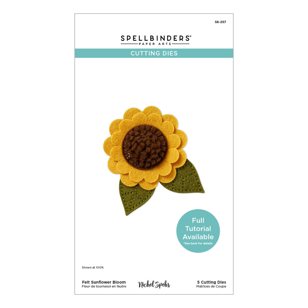 Spellbinders Summer Felt Stitch & Create Etched Dies Sunflower Bloom (S6-257) Spellbinders Summer Felt Stitch & Create Etched Dies Sunflower Bloom (S6-257)
