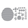 Spellbinders Summer Felt Stitch & Create Etched Dies Floral Beehive (S5-688) Spellbinders Summer Felt Stitch & Create Etched Dies Floral Beehive (S5-688)