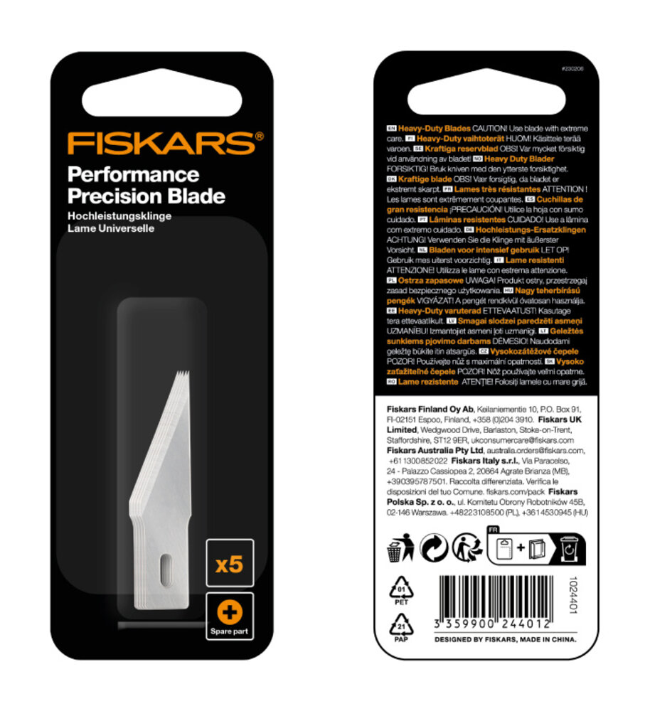 Fiskars Performance Precision Blade 2 Refill (5pcs) (1024401) Fiskars Performance Precision Blade 2 Refill (5pcs) (1024401)