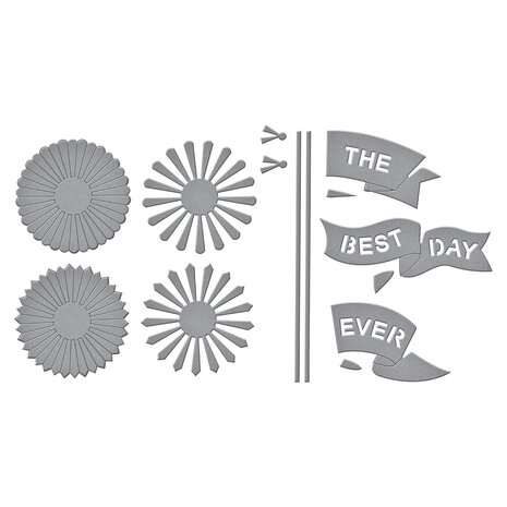 Spellbinders Say Cheese Classic Mouse Etched Dies Flags & Banners (S4-1471) Spellbinders Say Cheese Classic Mouse Etched Dies Flags & Banners (S4-1471)