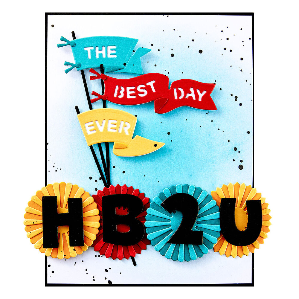 Spellbinders Say Cheese Classic Mouse Etched Dies Flags & Banners (S4-1471) Spellbinders Say Cheese Classic Mouse Etched Dies Flags & Banners (S4-1471)