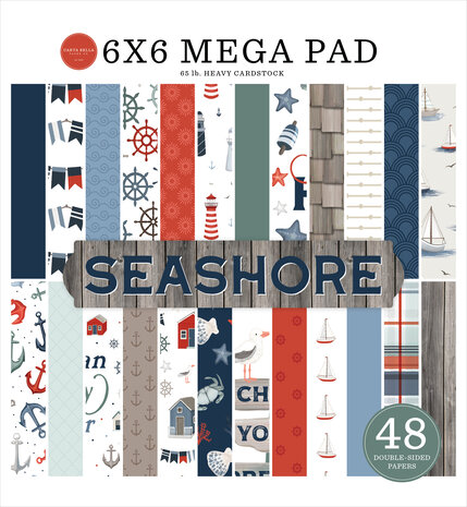 Carta Bella Seashore 6x6 Inch Cardmakers Mega Pad (CBSH444031)