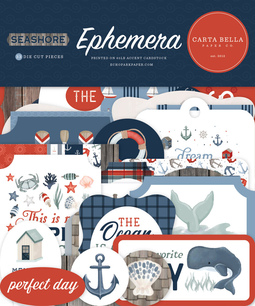 Carta Bella Seashore Ephemera (CBSH444024) Carta Bella Seashore Ephemera (CBSH444024)
