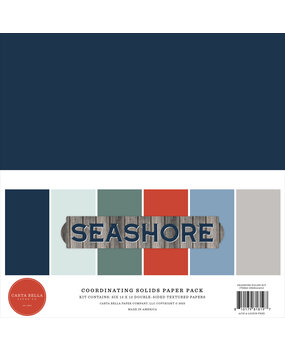 Carta Bella Seashore 12x12 Inch Coordination Solids Paper Pack (CBSH444015)