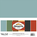 Echo Park Chickens 12x12 Inch Coordination Solids Paper Pack (CK448015)