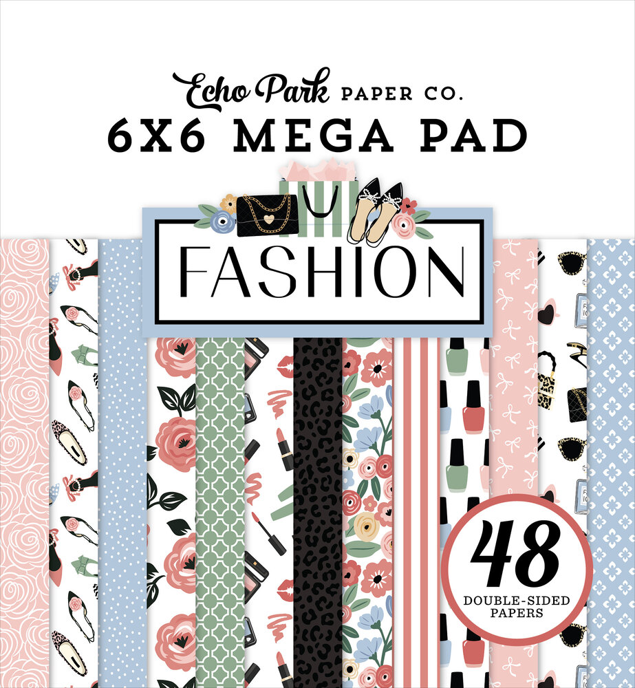 Echo Park Fashion 6x6 Inch Cardmakers Mega Pad (FSH445031) Echo Park Fashion 6x6 Inch Cardmakers Mega Pad (FSH445031)