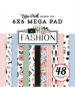 Echo Park Fashion 6x6 Inch Cardmakers Mega Pad (FSH445031) Echo Park Fashion 6x6 Inch Cardmakers Mega Pad (FSH445031)