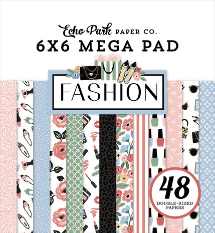 Echo Park Fashion 6x6 Inch Cardmakers Mega Pad (FSH445031) Echo Park Fashion 6x6 Inch Cardmakers Mega Pad (FSH445031)