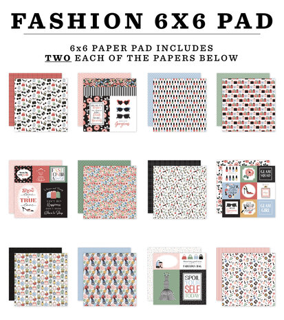 Echo Park Fashion 6x6 Inch Paper Pad (FSH445023) Echo Park Fashion 6x6 Inch Paper Pad (FSH445023)