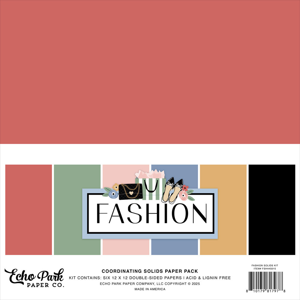 Fashion 12x12 Inch Coordination Solids Paper Pack (FSH445015 ...