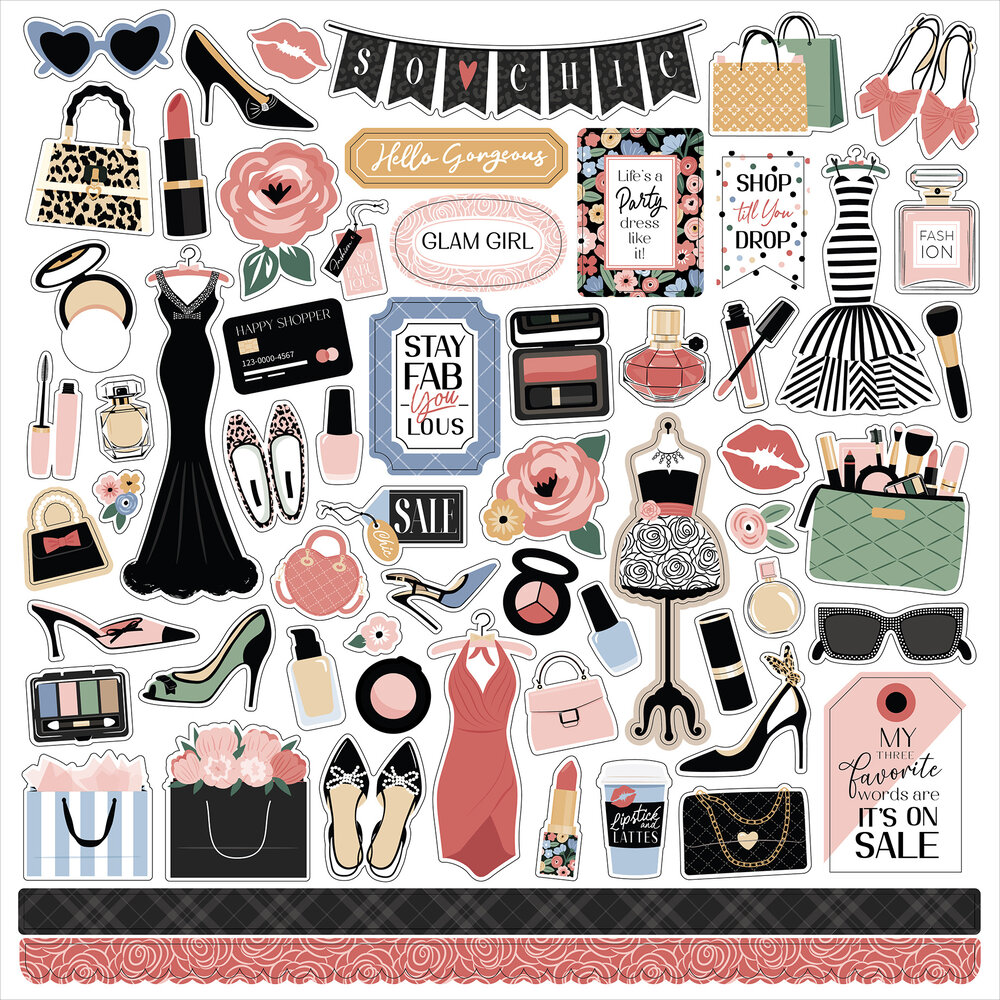 Echo Park Fashion Element Sticker (FSH445014)