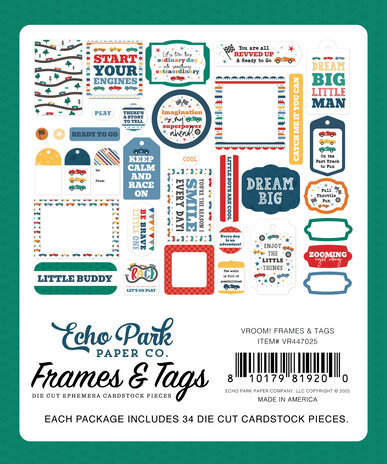 Echo Park Vroom! Frames & Tags (VR447025) Echo Park Vroom! Frames & Tags (VR447025)