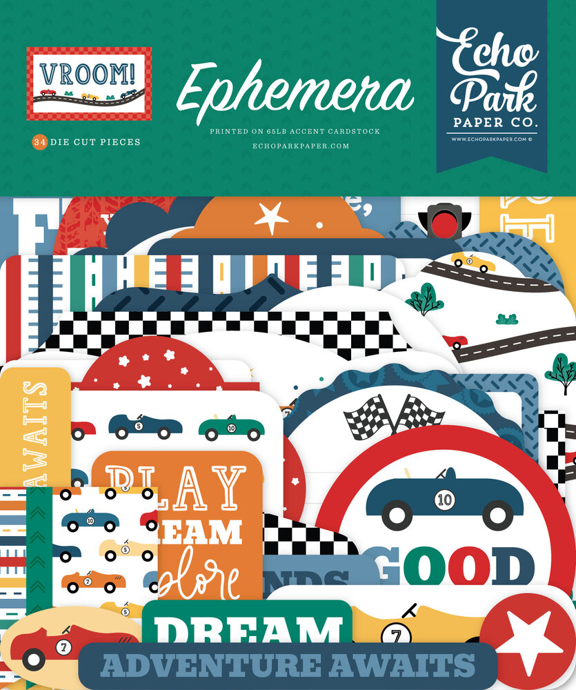 Echo Park Vroom! Ephemera (VR447024) Echo Park Vroom! Ephemera (VR447024)