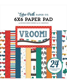 Echo Park Vroom! 6x6 Inch Paper Pad (VR447023) Echo Park Vroom! 6x6 Inch Paper Pad (VR447023)