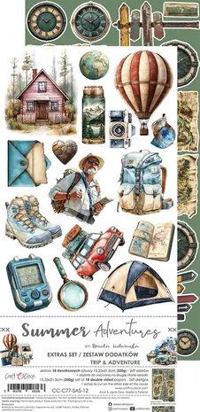 Craft O'Clock Summer Adventures Extras Set Mix (CC-C77-SAS-13) Craft O'Clock Summer Adventures Extras Set Mix (CC-C77-SAS-13)