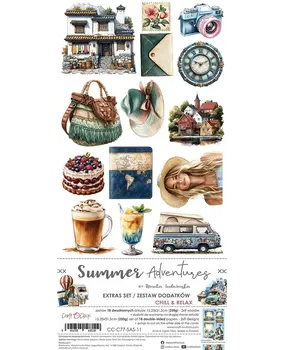 Craft O'Clock Summer Adventures Extras Set Chill & Relax (CC-C77-SAS-11)