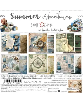 Craft O'Clock Summer Adventures 6x6 Inch Paper Set (CC-C77-SAS-10)