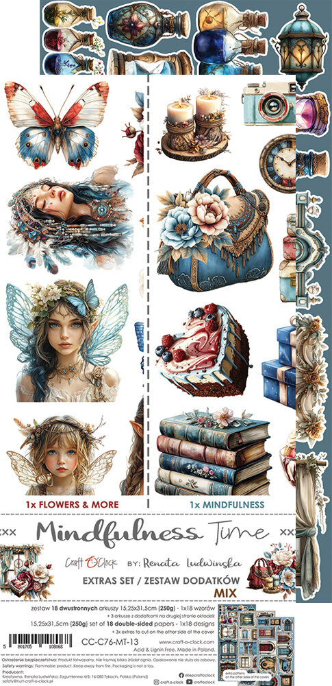 Craft O'Clock Mindfulness Time Extras Set Mix (CC-C76-MT-13)