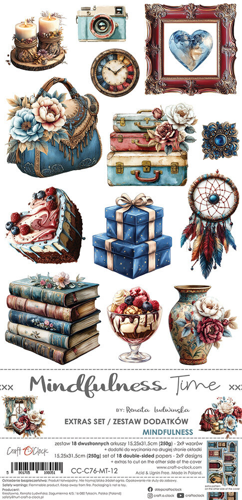 Craft O'Clock Mindfulness Time Extras Set Mix (CC-C76-MT-13)