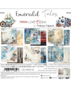Craft O'Clock Emerald Tales 6x6 Inch Paper Set (CC-F40-ET-10)
