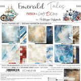 Craft O'Clock Emerald Tales 8x8 Inch Basic Papers Set (CC-F40-ET-08)