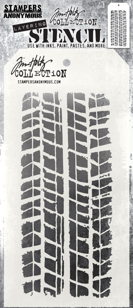 Stampers Anonymous Treads Tim Holtz Layering Stencil (THS045) Stampers Anonymous Treads Tim Holtz Layering Stencil (THS045)