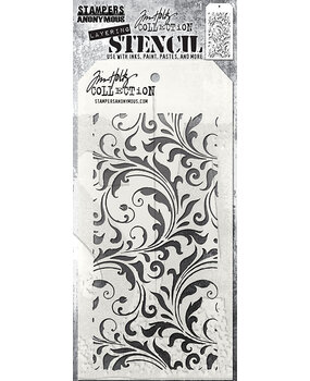 Stampers Anonymous Flourish Tim Holtz Layering Stencil (THS032)