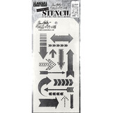 Stampers Anonymous Arrows Tim Holtz Layering Stencil (THS025)