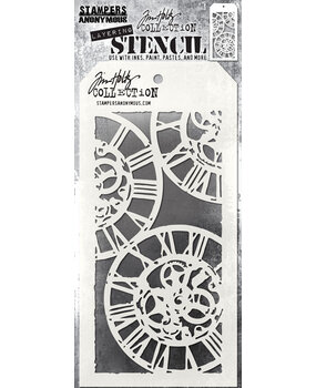 Stampers Anonymous Clockwork Tim Holtz Layering Stencil (THS013)