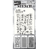 Stampers Anonymous Set #7 Tim Holtz Layering Mini Stencil (3pcs) (THMST007)